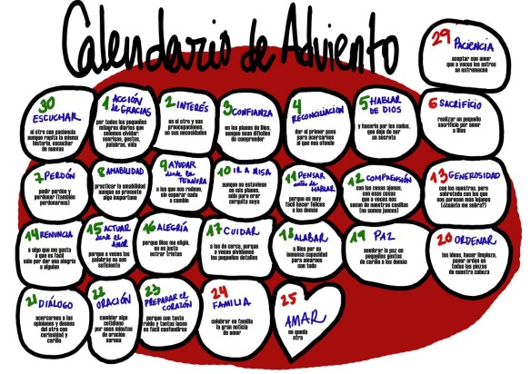 Calendario adviento 2015